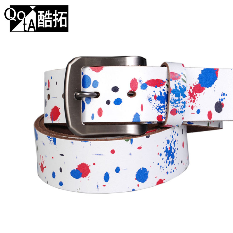 Personalized jeans decoration strap genuine leather male belt fashion casual pants belt