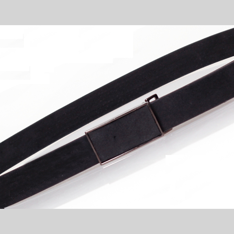 Personalized leather agings casual strap female fashion brief all-match belt decoration strap black a6
