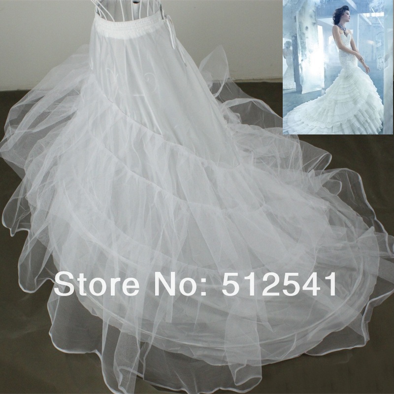 Petticoat 3 Layer Organza Bridal dress Underskirt /Train Petticoat C184 Wedding Accessories Hoop