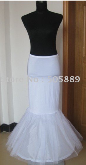 Petticoat Petticoats / underskirt /a lined for dress and gowns two layers hoop with train/ tail ,free shipping