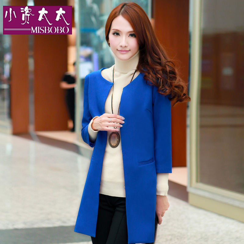 Petty bourgeoisie 2012 autumn and winter new arrival fashion women's medium-long trench spring and autumn outerwear w3003