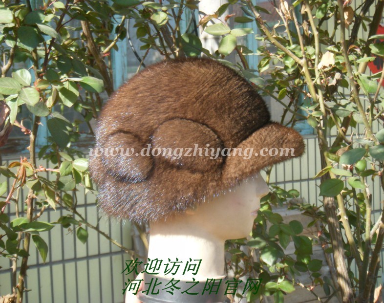 Petty bourgeoisie women's mink hat Women involucres mink hair hat winter fur hat