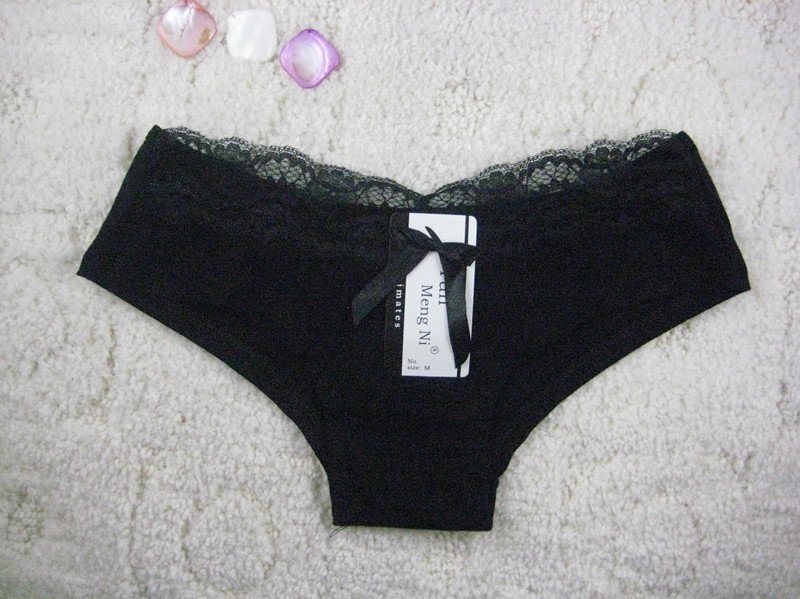 Pierced Butterfly lace sexy underwear princess sexy ladies panties butterfly tie with diamond lace temperament interest 86286-3