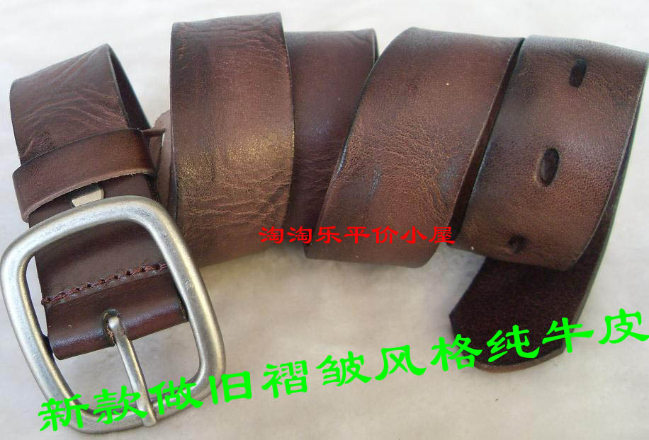 Pin buckle genuine leather women's strap all-match fashion women's belt genuine leather strap black strap