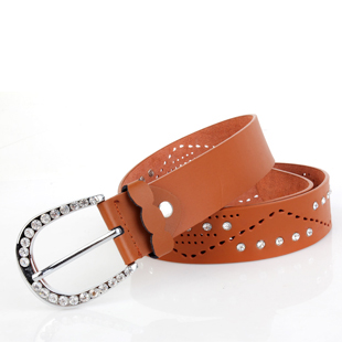 Pin buckle women's genuine leather strap pin buckle fashion all-match belt casual pants belt