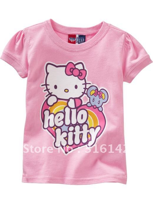 pink 6pcs/lot T-shirt/baby clothe/baby fashion T-shirt  hl00.1