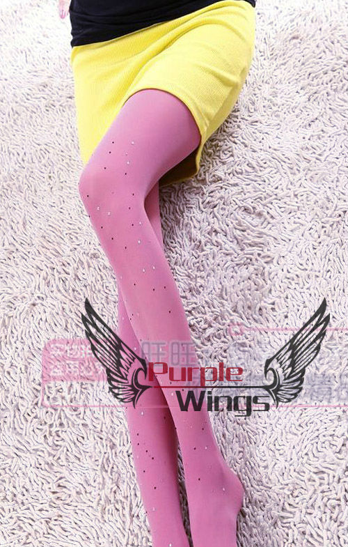 pink purple Women Ladies sexy Pantyhose Stocking 80D Leggings Tights Comfortable shining