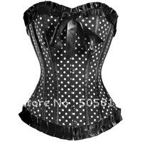 pink white blue purple black High-quality ladies thin body shaper sexy dot corset women bustier QM5205