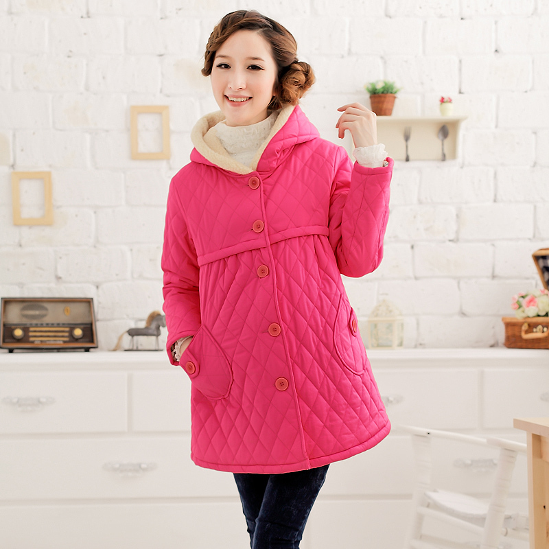 Piti consequential mommas maternity clothing autumn and winter thickening plus size maternity wadded jacket maternity winter