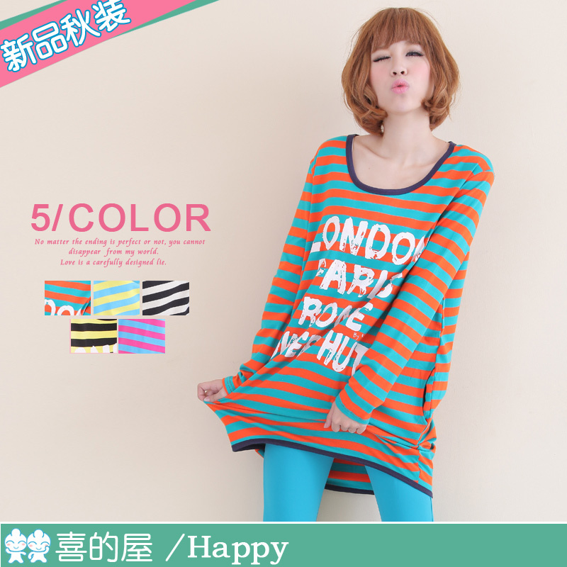 Piti house maternity long t-shirt women's t-shirt long-sleeve maternity upperwear spring and autumn 100% cotton comfortable t