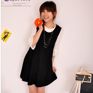 Piti house summer new arrival maternity clothing  cotton sleeveless maternity tank dress  ,MH