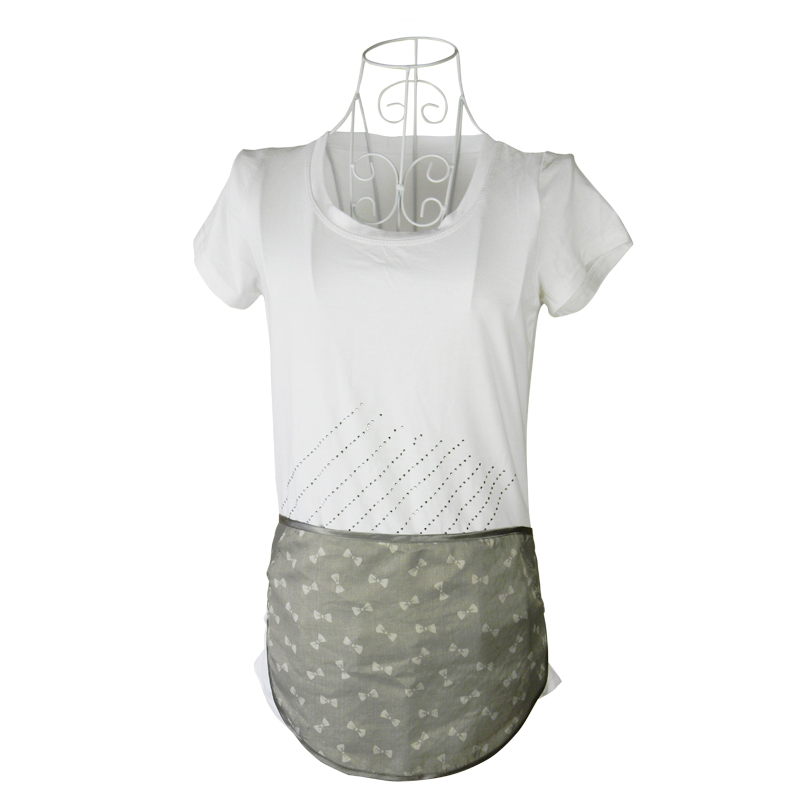 plaid plaid pregnant Villmergen radiation-resistant bellyached silver fiber maternity clothing bibs small aprons trimesters