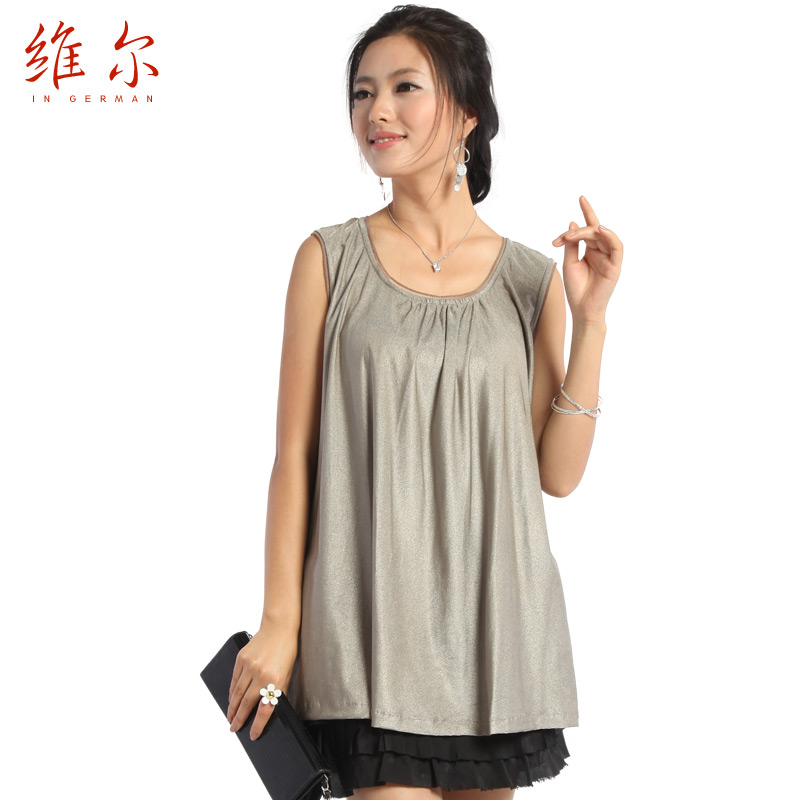 plaid pregnant Villmergen silver fiber maternity clothes superacids radiation-resistant maternity clothing bag mobile phone