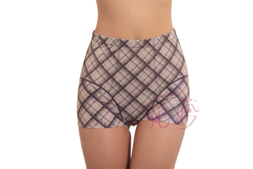 Plaid quality body shaping pants body shaping pants