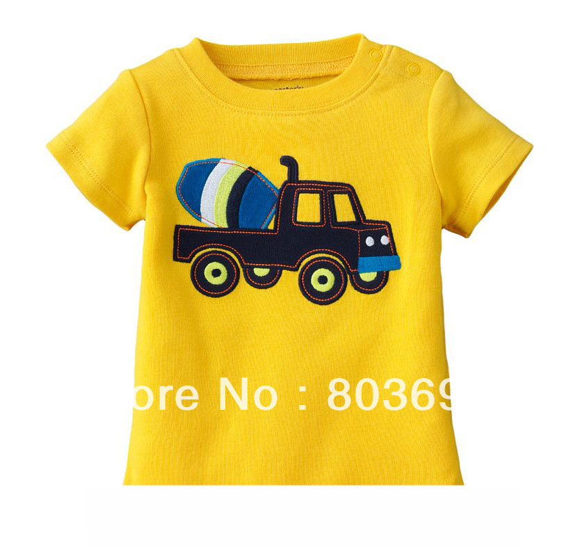 Plain design children's  top / summer design boy's tshirt / baby boy short sleeve wear  6pcs/lot ST-030