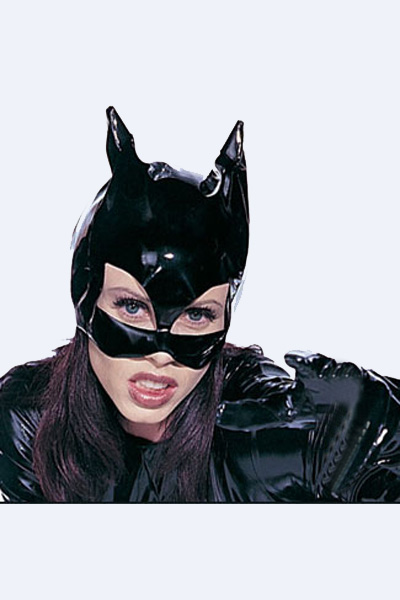 Plolicy leather underwear sexy props leather mask lovers accessories black patent leather