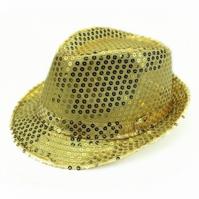 Ploughboys fedoras child cap small hat perimeter cotton paillette 100% performance cap stage jazz hat