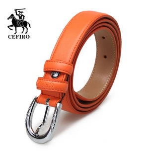 Plug feiluo 2012 new arrival women's genuine leather belt hyun-color multi-colored pin buckle strap