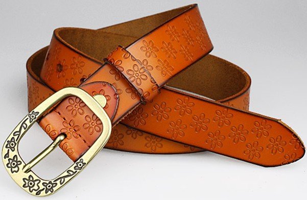 Plum buckle genuine leather women's belt female fashion women's genuine leather strap female