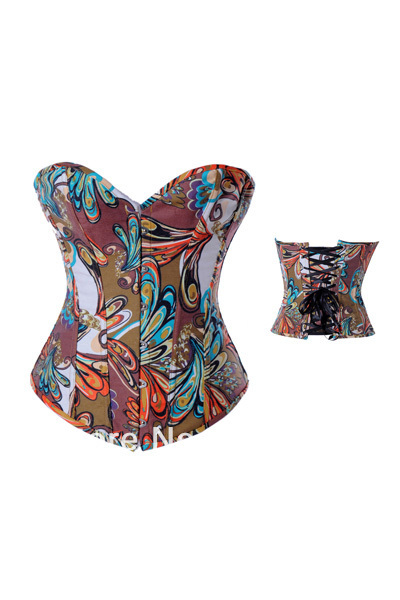 Plumes Corset in Brown LB4095