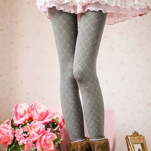 Plus size autumn Women jumpsuit socks small round polka dot stockings step stovepipe legging pants