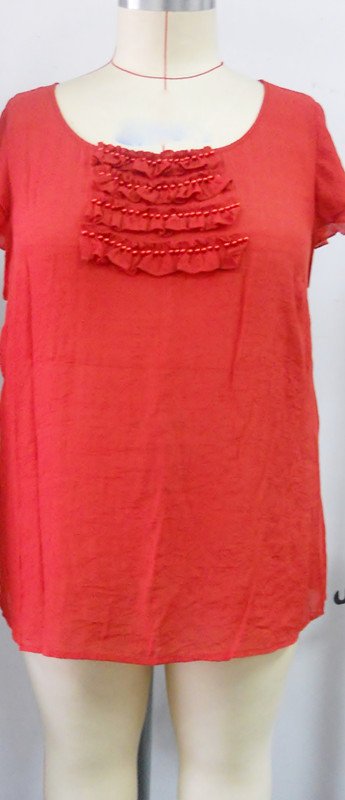 plus size big size short sleeve tops blouses tops 2012 fashion chiffon blouse
