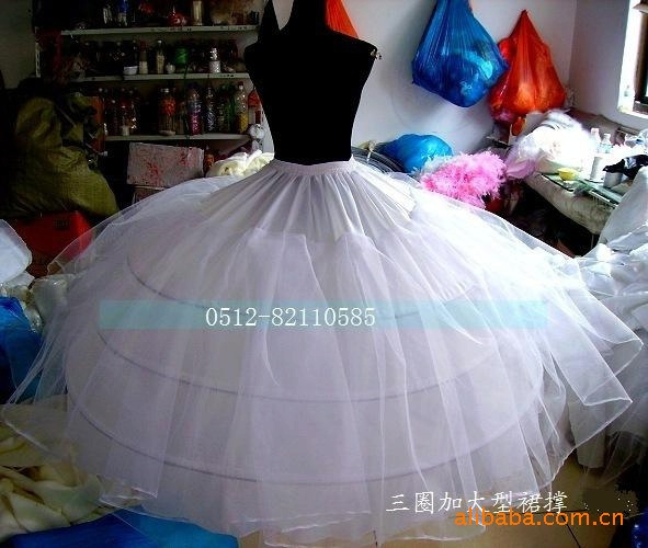 Plus size crinolette type 300 meters costume panniers big skirt q306 customize