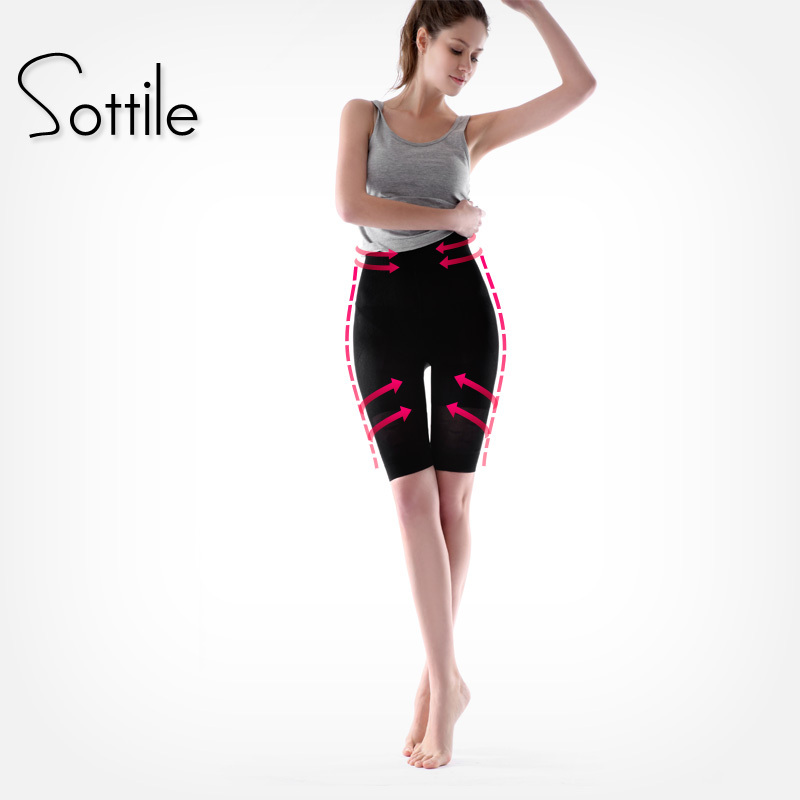 Plus size women's body shaping bottom abdomen drawing panties strengthen butt-lifting corselets pants