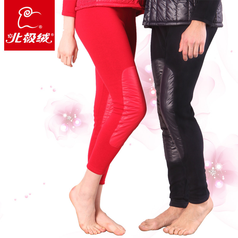 Plus velvet thickening lengthen wire kneepad warm pants lovers design pants