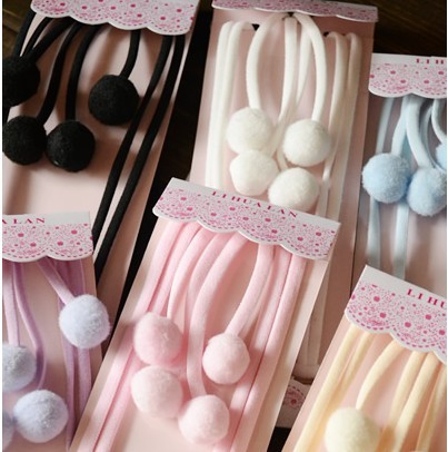 Plush ball pendant halter-neck shoulder strap underwear shoulder strap pectoral girdle