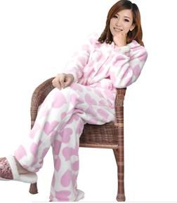 Plush women's coral fleece bathrobe,pajamas suit set,velvet couple clothes, sleepwear, nightgown