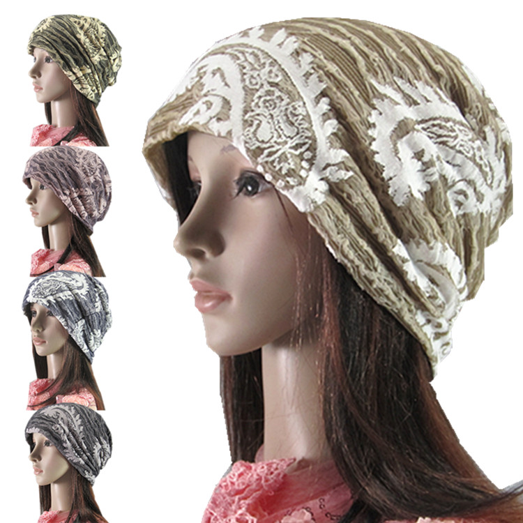 Pocket hat female pile cap turban casual spring and autumn