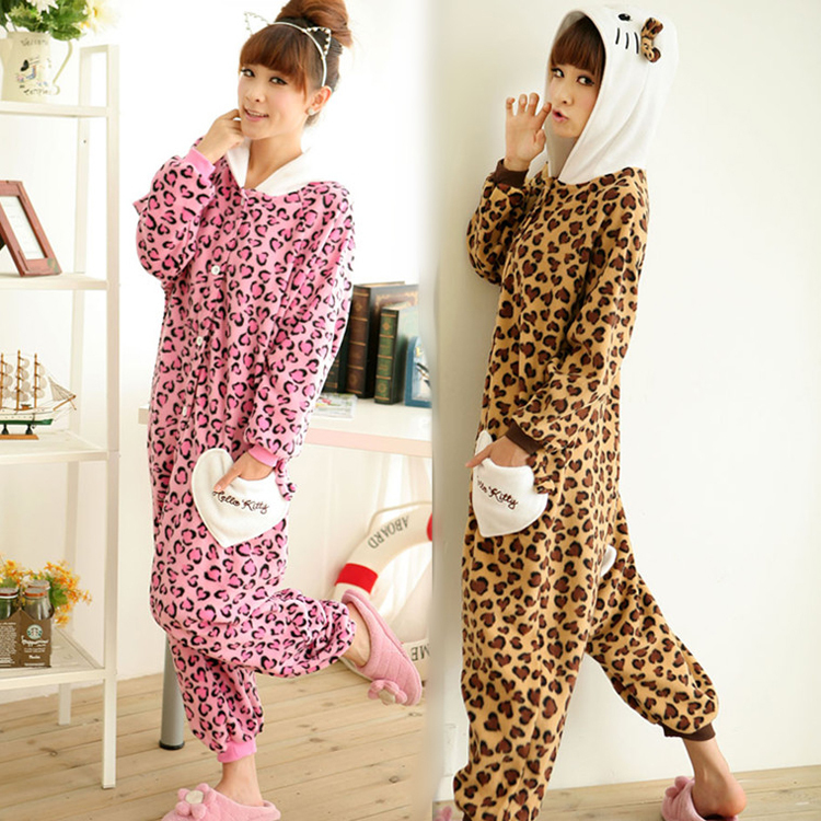 polar fleece fabric cartoon bodysuit sleepwear at home service romper plus size mm