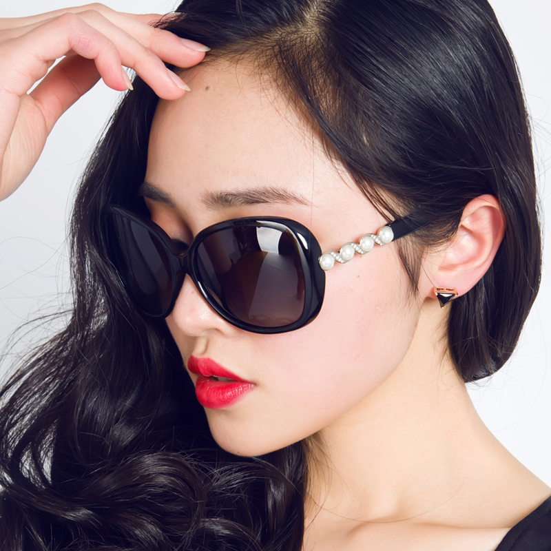 Polarized sunglasses polarized sunglasses Women elegant vintage pearl sun glasses sunglasses