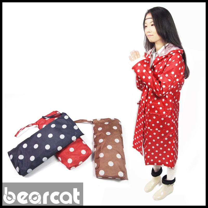 Polka dot raincoat