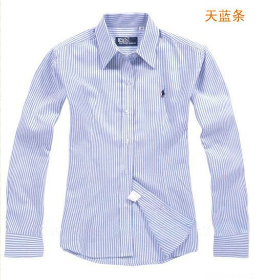 Polo women's shirt long-sleeve slim shirt plus size plus size formal tooling all-match shirt