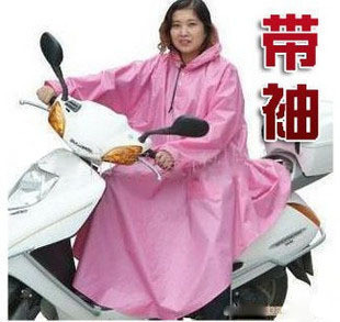 Poncho 888 motorcycle electric bicycle poncho with sleeves poncho plus size lengthen high quality thickening nylon