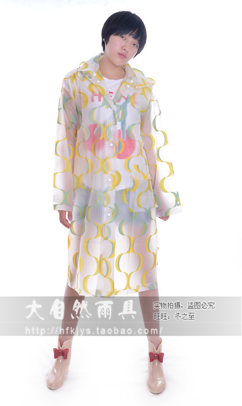 Poncho wave water transparent fashion transparent raincoat super