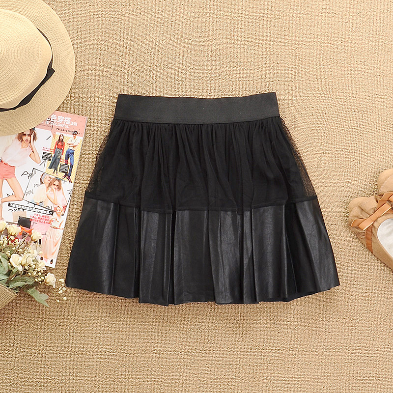 popular! 2013 summer fashion elegant elastic waist PU expansion skirt fluffy short skirt leather skirt bust skirt