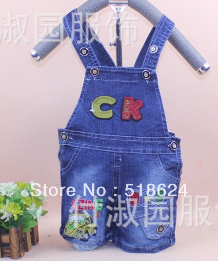 popular baby denim overalls summer high quality shorts style jeans overalls for children 3pcs/lot wholesale free shipping