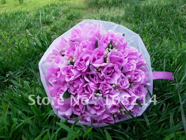 Popular Sale 5 colors Wedding Bouquet for bride artificial flower,Beautiful Bride Bouquet Small size 26*22cm