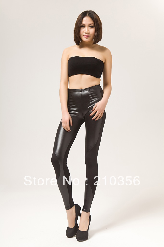 Popular sexy  Fashion Lederhosen Leggings Pants Tights, Top qality Leather  Free shipping