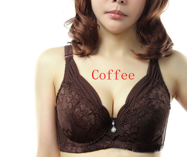 Popular Thin section of the large size of full- cup bra adjustable sports bra C / D / E cup #4816