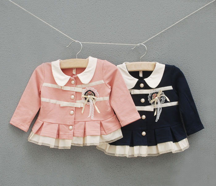 Preppy style 0 - 6 6 - 12 months old 1 female child infant clothes outerwear long-sleeve cardigan