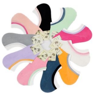 Prevent slippery and have silicon of women invisible socks