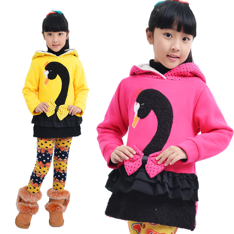 Princess children's clothing female child sweatshirt autumn and winter 2012 thickening reversible child cardigan