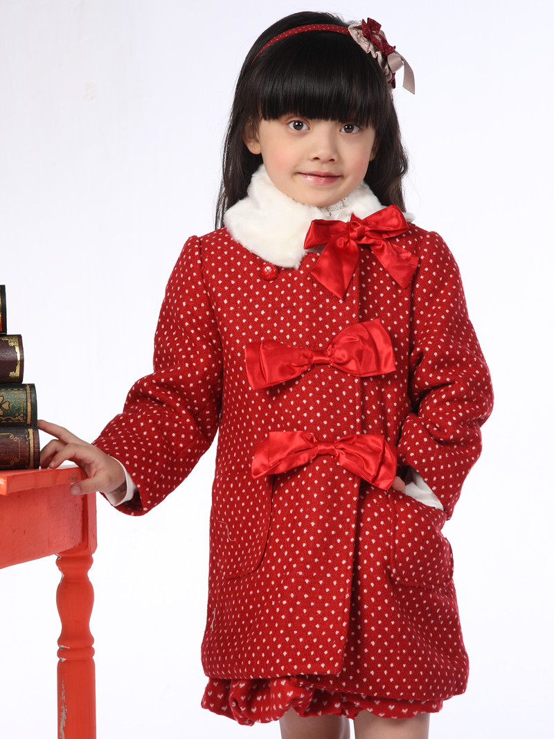 Princess female child wool coat autumn and winter double breasted outerwear 11568