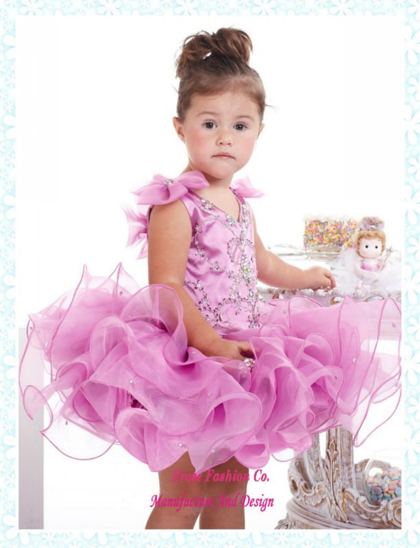 Princess Light purple Organza m206 baby pageant