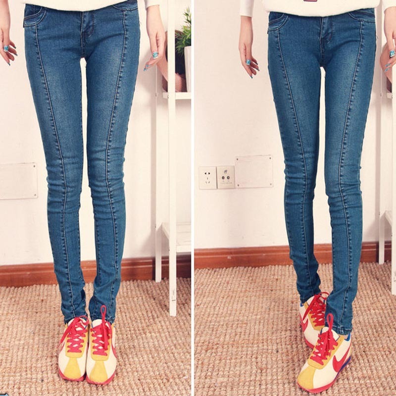 Princess women's winter new arrival pencil jeans vintage casual pants female  free shipping