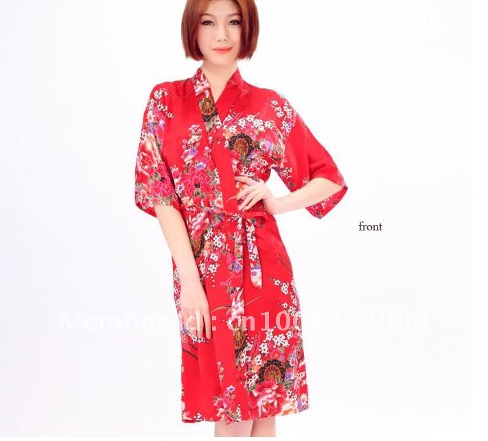 printed silk sleeping dress